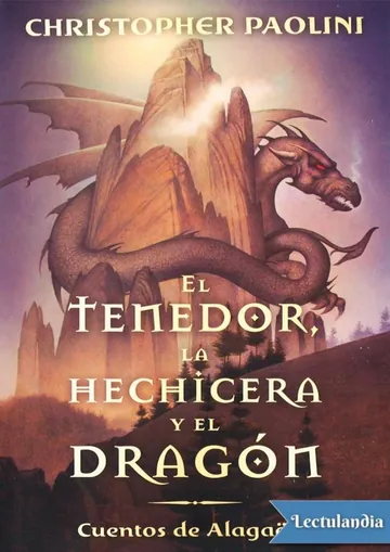 El Tenedor, la Hechicera y el Dragón de Christopher Paolini, portada del libro