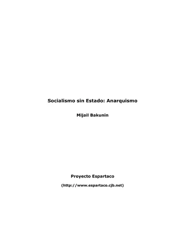 socialismo sin Estado: Anarquismo de Mijail Bakunin, portada del libro