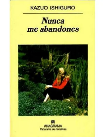Nunca Me Abandones de Kazuo Ishiguro, portada del libro