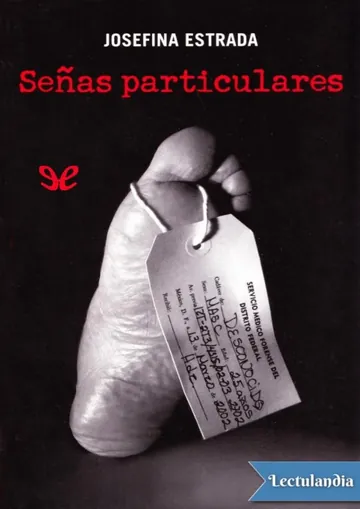 Señas particulares de Josefina Estrada, portada del libro