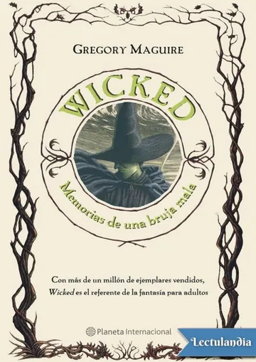 Wicked, memorias de una bruja mala de Gregory Maguire, portada del libro