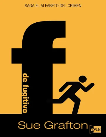 "F" de Fugitivo de Sue Grafton, portada del libro