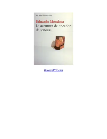 La aventura del tocador de señoras de Eduardo Mendoza, portada del libro