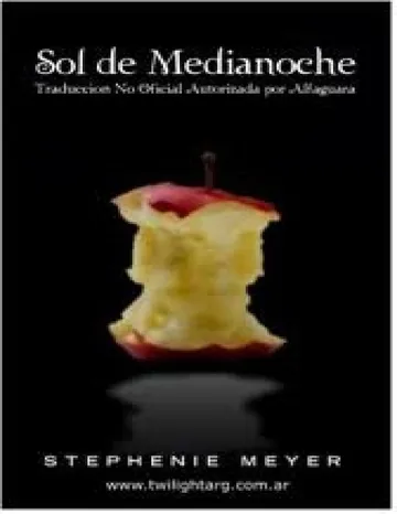 Sol de medianoche de Stephanie Meyer, portada del libro