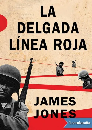 La delgada línea roja de James Jones, portada del libro