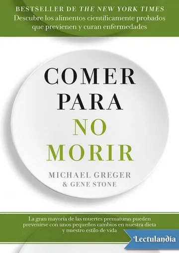 Comer para no morir de Michael Greger, portada del libro
