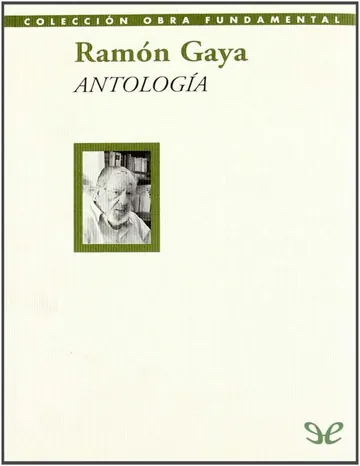 Antología de Ramon Gaya, portada del libro