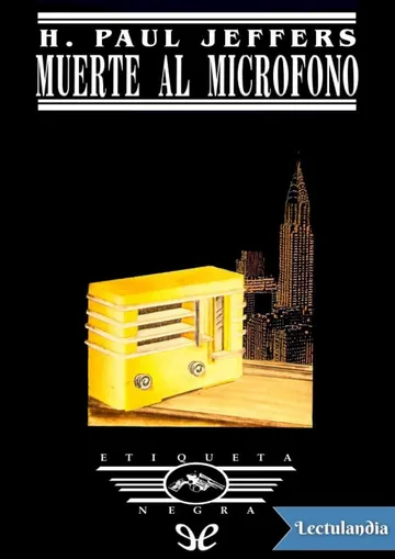 Muerte al micrófono de H. Paul Jeffers, portada del libro