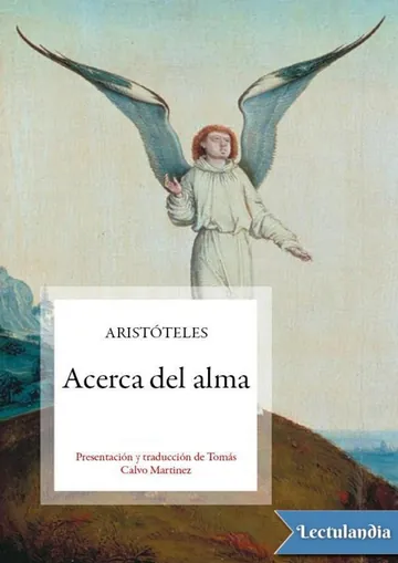 Acerca del alma de Aristóteles, portada del libro