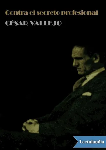 Contra el secreto profesional de César Vallejo, portada del libro