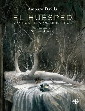El huésped y otros relatos siniestros de amparo Dávila, portada del libro