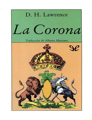 La Corona de D. H. Lawrence, portada del libro