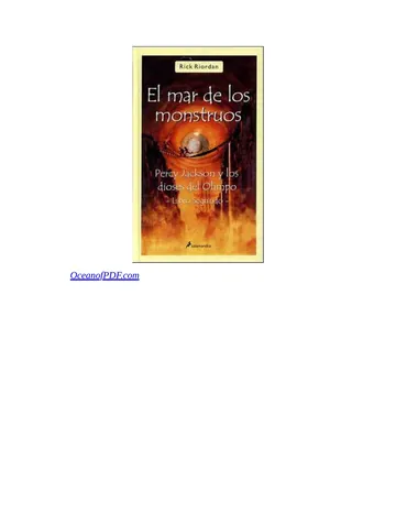 El mar de los monstruos de Rick Riordan, portada del libro