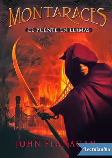 El puente en llamas de John Flanagan, portada del libro