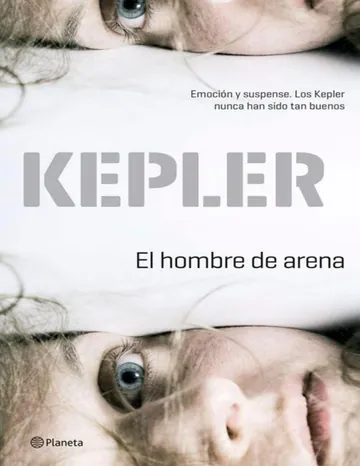 El hombre de arena de Lars Kepler, portada del libro