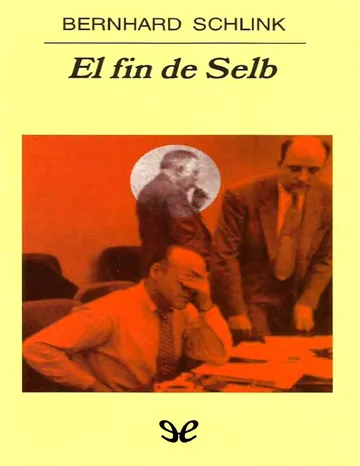 El fin de Selb de Bernhard Schlink, portada del libro