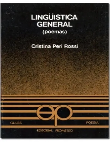 LINGÜÍSTICA GENERAL de Cristina Peri Rossi, portada del libro