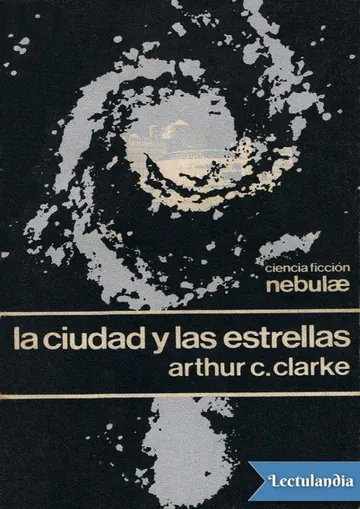 La ciudad y las estrellas de Arthur C. Clarke, portada del libro
