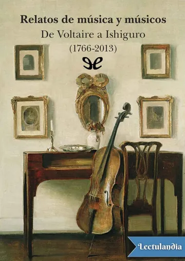Relatos de música y músicos de AA. VV., portada del libro