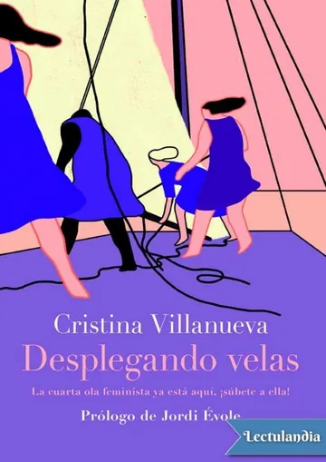 Desplegando velas de Cristina Villanueva, portada del libro