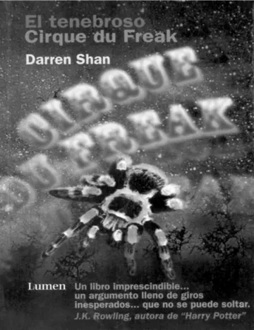 Cirque du Freak 01 de Darren Shan, portada del libro