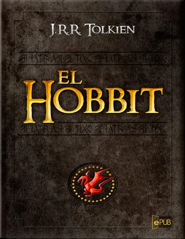 El hobbit de J.R.R. Tolkien, portada del libro