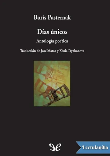 Días únicos de Borís Pasternak, portada del libro