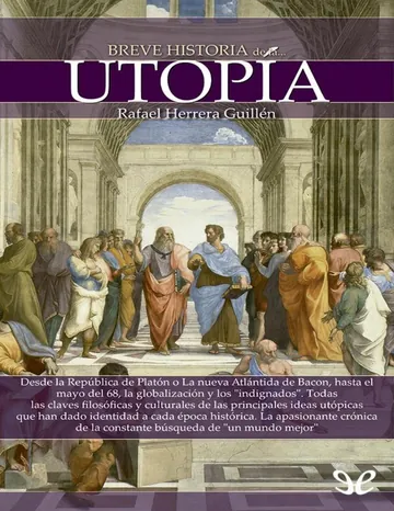 Breve historia de la utopía de Rafael Herrera Guillen, portada del libro