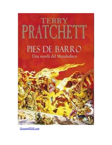 Pies de Barro de Terry Pratchett, portada del libro