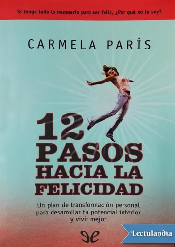 12 pasos hacia la felicidad de Carmela París, portada del libro