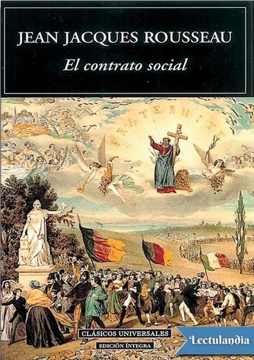 El contrato social de Jean-Jacques Rousseau, portada del libro