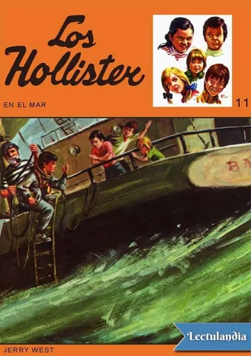 Los Hollister en el mar de Jerry West, portada del libro