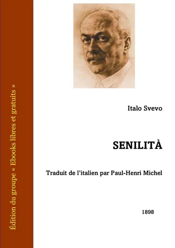 Senilità d’Italo Svevo, couverture du livre