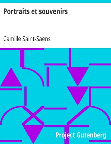 Portraits et souvenirs de Camille Saint-Saëns, couverture du livre