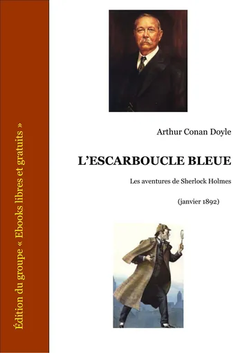 L’Escarboucle bleue d’Arthur Conan Doyle, couverture du livre