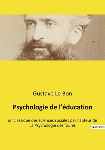 Psychologie de l'éducation de Gustave Le Bon, couverture du livre