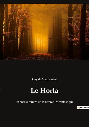 Le Horla de Guy de Maupassant, couverture du livre