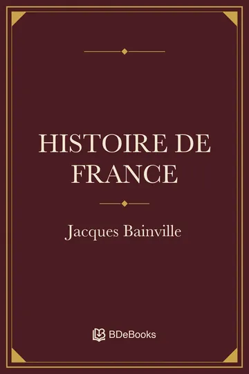 Histoire de France de Jacques Bainville, couverture du livre