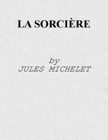 La Sorcière de Jules Michelet, couverture du livre