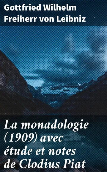 La monadologie (1909) avec étude et notes de Clodius Piat de Gottfried Wilhelm, Freiherr von Leibniz, couverture du livre