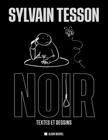 Noir. Textes et dessins de Sylvain Tesson, couverture du livre