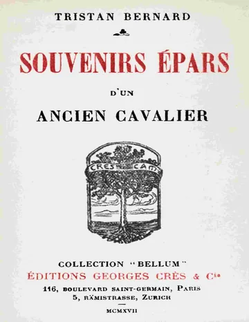 Souvenirs épars d'un ancien cavalier de Tristan Bernard, couverture du livre
