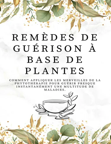 Remèdes De Guérison À Base De Plantes d’Allan Trevor, couverture du livre