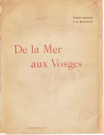 De la mer aux Vosges de Franc-Nohain, couverture du livre