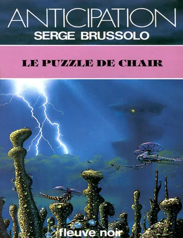 1225-Le Puzzle de Chair de Serge Brussolo, couverture du livre