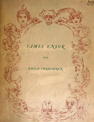 James Ensor d’Emile Verhaeren, couverture du livre