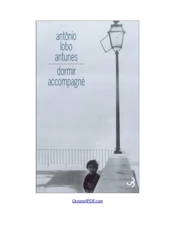 Dormir accompagné d’Antonio Lobo Antunes, couverture du livre