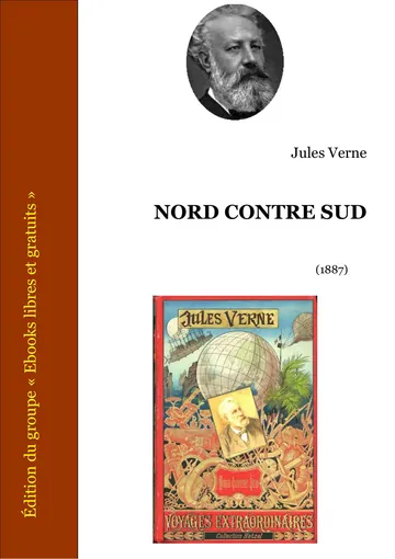 Nord contre sud de Jules Verne, couverture du livre