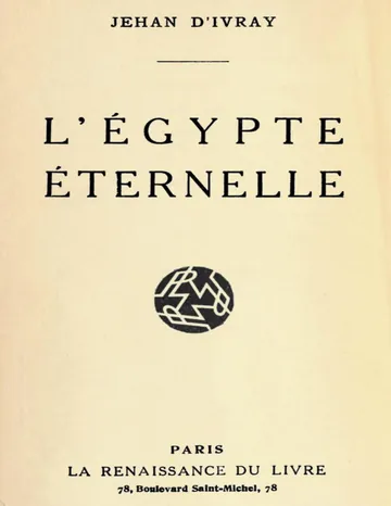 L'Égypte éternelle de Jehan d' Ivray, couverture du livre