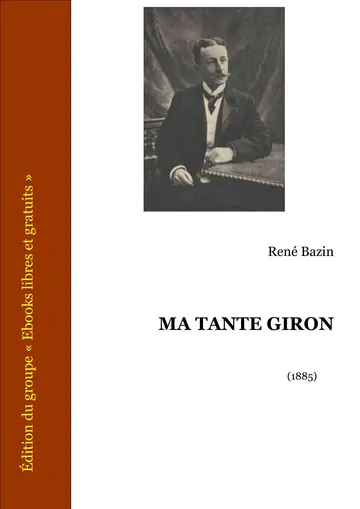 Ma tante Giron de René Bazin, couverture du livre